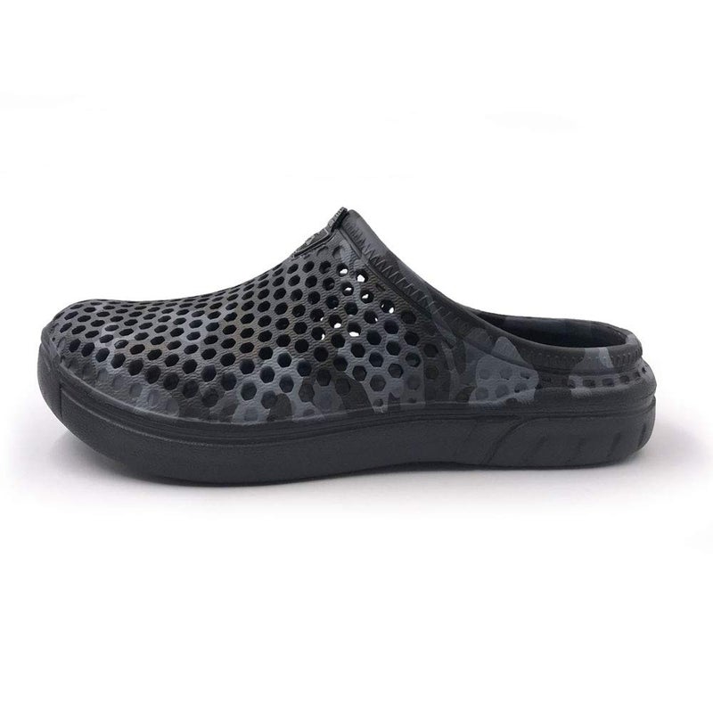 Amoji Garden Clogs Shoes House Slippers Sandals Indoor Outdoor Shower Shoes Camouflage Printed Sport Quick Dry Home Summer Breathable Women Men Ladies CAMO161 Black 14 Women/12 Men - Image 3